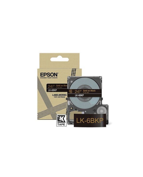 Epson LK-6BKP Noir, Or