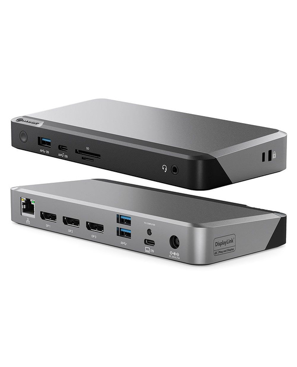 ALOGIC DX3 Avec fil USB 3.2 Gen 1 (3.1 Gen 1) Type-C Noir, Gris