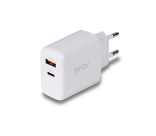 Lindy 73428 chargeur d'appareils mobiles Universel Blanc Secteur Charge rapide Intérieure