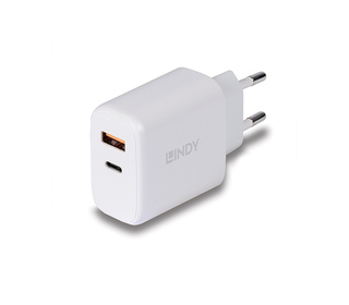Lindy 73424 chargeur d'appareils mobiles Universel Blanc Secteur Charge rapide Intérieure