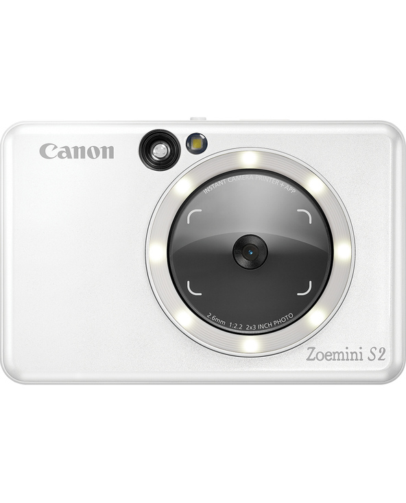 Canon Appareil photo couleur instantané Zoemini S2, Blanc perle