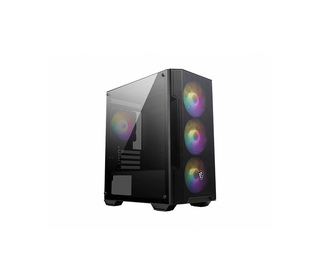 MSI MAG FORGE M100A unité centrale Micro Tower Noir, Transparent