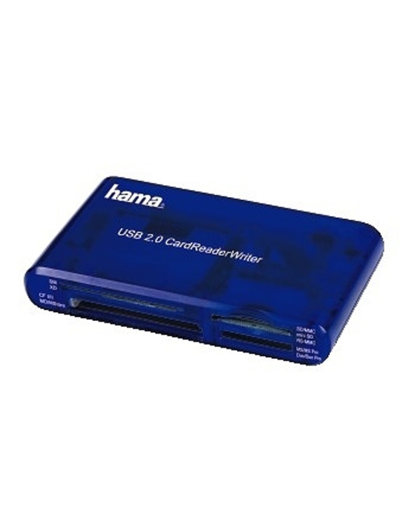 Hama USB CardReaderWriter 35in1 lecteur de carte mémoire Bleu