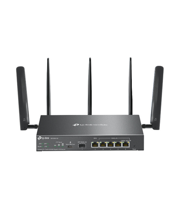 TP-Link Omada ER706W-4G routeur sans fil Gigabit Ethernet Bi-bande (2,4 GHz / 5 GHz) Noir
