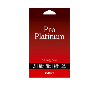Canon Papier photo 4 × 6” (10 × 15 cm) Pro Platinum PT-101 - 50 feuilles