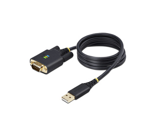 StarTech.com Câble USB-Série de 1m - Rétention COM, Vis/Écrous Interchangeables, Adaptateur USB vers DB9 RS232, Convertisseur US