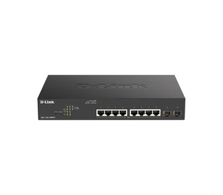 D-Link DGS-1100-10MPV2 Géré L2 Gigabit Ethernet (10/100/1000) Connexion Ethernet, supportant l'alimentation via ce port (PoE) 1U