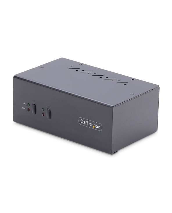 StarTech.com Switch KVM 2 Ports pour Deux Moniteurs, 4K60Hz, 2 Ports USB 5Gbps, 2 Ports USB 2.0 HID - Commutateur KVM DisplayPor