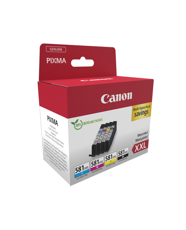 Canon 1998C006 cartouche d'encre 4 pièce(s) Original Noir, Cyan, Magenta, Jaune