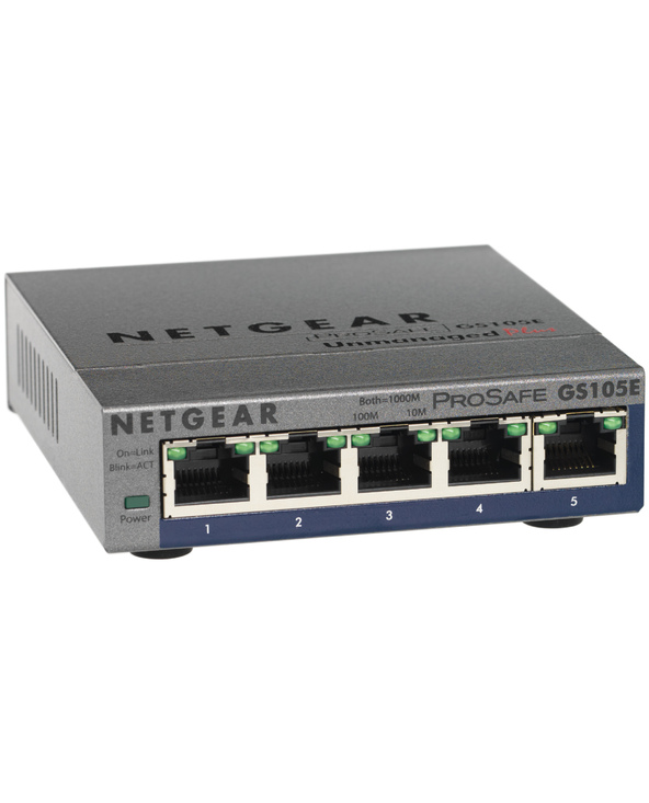 NETGEAR 5-Port Gigabit Ethernet Switch Non-géré Noir