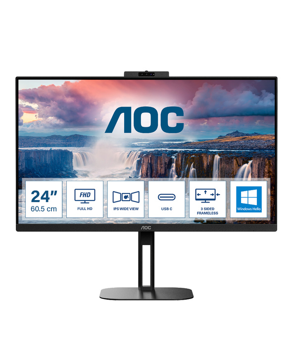 AOC V5 24V5CW/BK 23.8" LED Full HD 1 ms Noir
