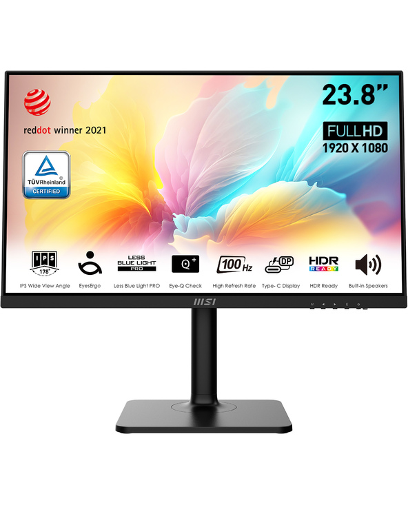 MSI Modern MD2412P 23.8" LED Full HD 1 ms Noir
