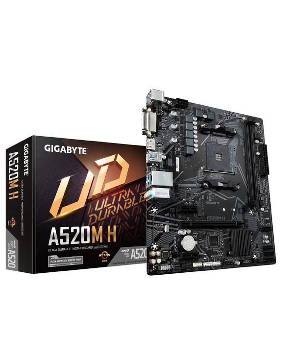 Gigabyte A520M H carte mère AMD A520 Emplacement AM4 micro ATX