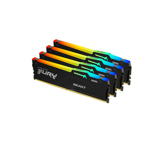 Kingston Technology FURY 128 Go 5200 MT/s DDR5 CL40 DIMM (Kits de 4) Beast RGB XMP