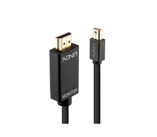 Lindy 36929 câble vidéo et adaptateur 5 m Mini DisplayPort HDMI Type A (Standard) Noir