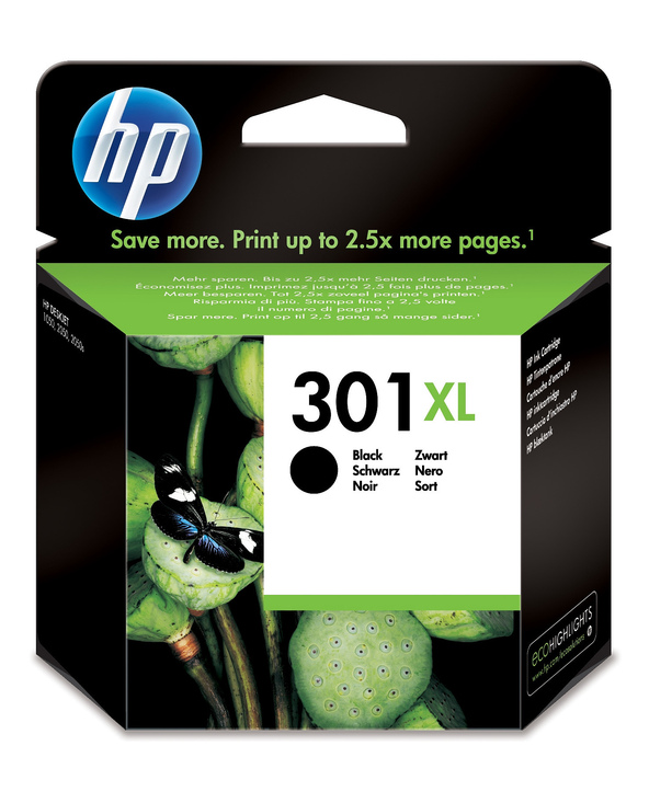 HP 301XL cartouche d'encre noir grande capacité authentique