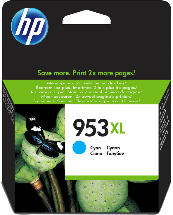 HP 953XL Cartouche d’encre cyan grande capacité authentique