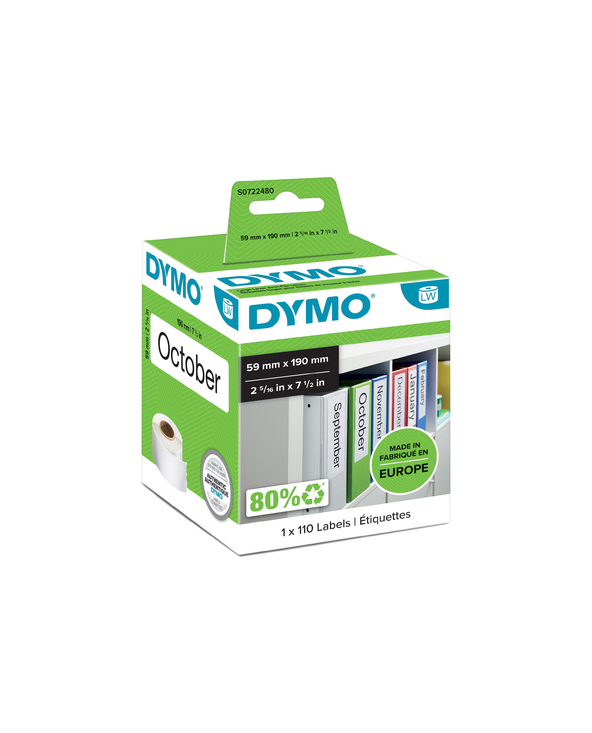 DYMO LW -Étiquettes pour classeurs grand format - 59 x 190 mm - S0722480