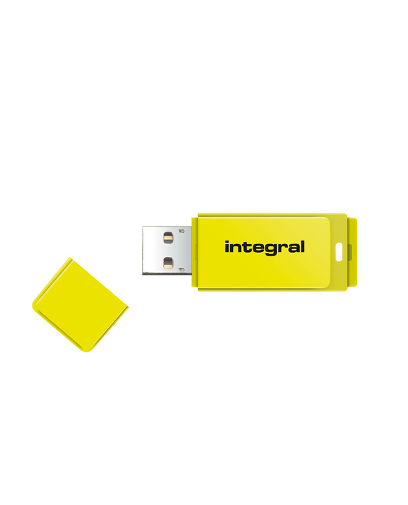 Integral 64GB USB2.0 DRIVE NEON YELLOW lecteur USB flash 64 Go USB Type-A 2.0 Jaune