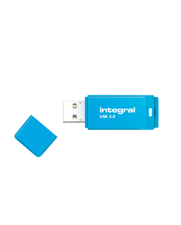 Integral 64GB USB3.0 DRIVE NEON BLUE UP TO R-100 W-30 MBS lecteur USB flash 64 Go USB Type-A 3.2 Gen 1 (3.1 Gen 1) Bleu