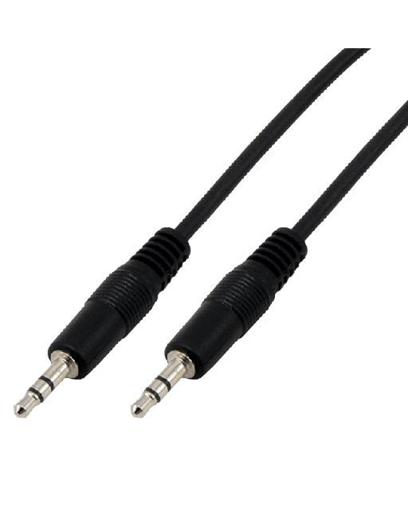 MCL Cable jack 3.5mm male stereo câble audio 5 m 3,5mm Noir