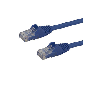 StarTech.com Câble réseau Cat6 Gigabit UTP sans crochet de 1m - Cordon Ethernet RJ45 anti-accroc - M/M - Bleu
