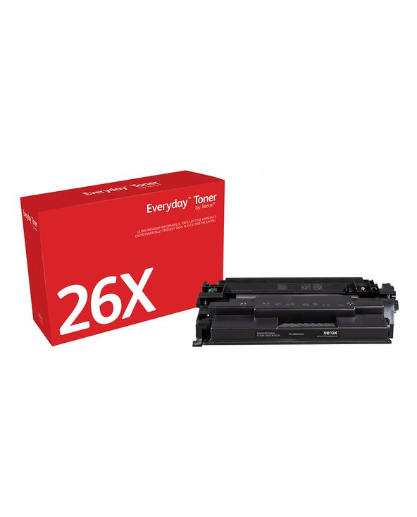 Everyday Toner Noir  de Xerox compatible avec HP 26X (CF226X/ CRG-052H), Grande capacité