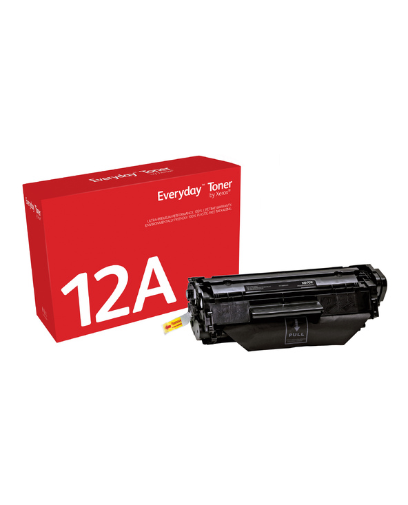 Everyday Toner Noir  de Xerox compatible avec HP 12A (Q2612A/ CRG-104/ FX-9/ CRG-103), Capacité standard