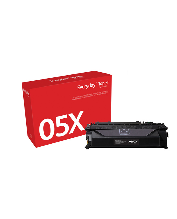 Everyday Toner Noir  de Xerox compatible avec HP 05X (CE505X/ CRG-119II/ GPR-41), Grande capacité