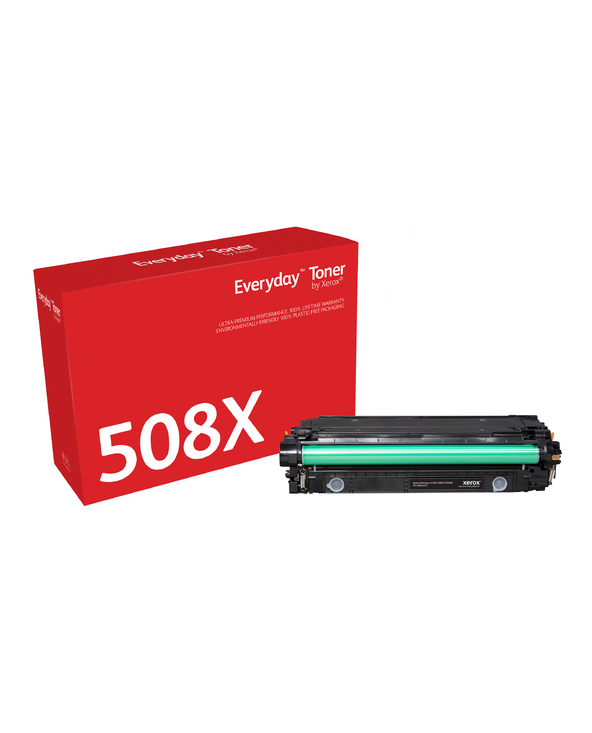Everyday Toner Noir  de Xerox compatible avec HP 508X (CF360X/ CRG-040HBK), Grande capacité
