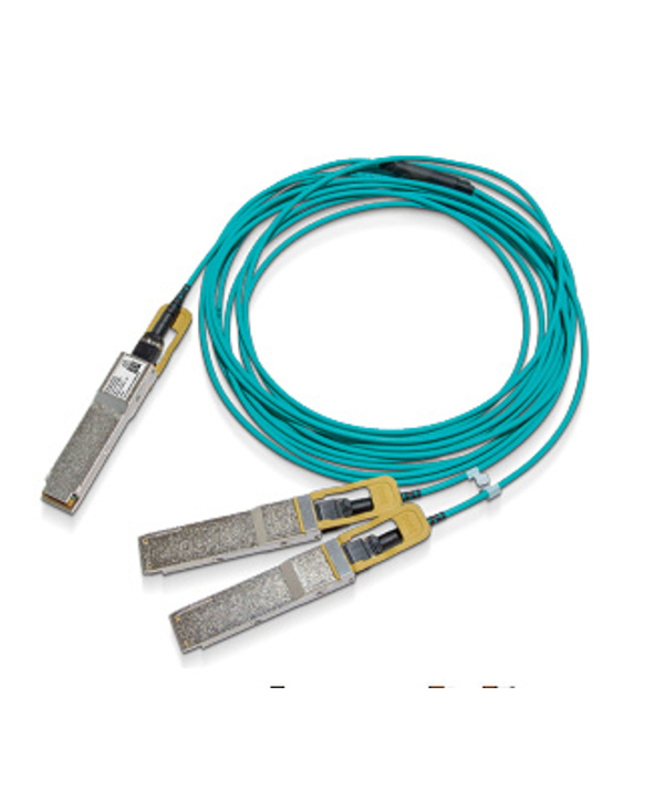 Nvidia MFS1S50-H015V câble de fibre optique 15 m QSFP56 2x QSFP56 Bleu
