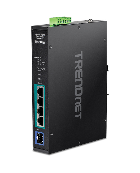 Trendnet TI-PGM541 commutateur réseau Gigabit Ethernet (10/100/1000) Noir