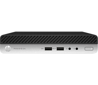 HP ProDesk 400 G5 Mini PC I3 8 Go 256 Go Windows 10 Pro Noir, Argent