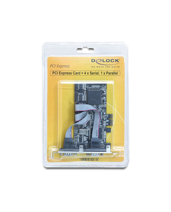 DeLOCK PCI Express card 4 x serial, 1x parallel carte et adaptateur d'interfaces