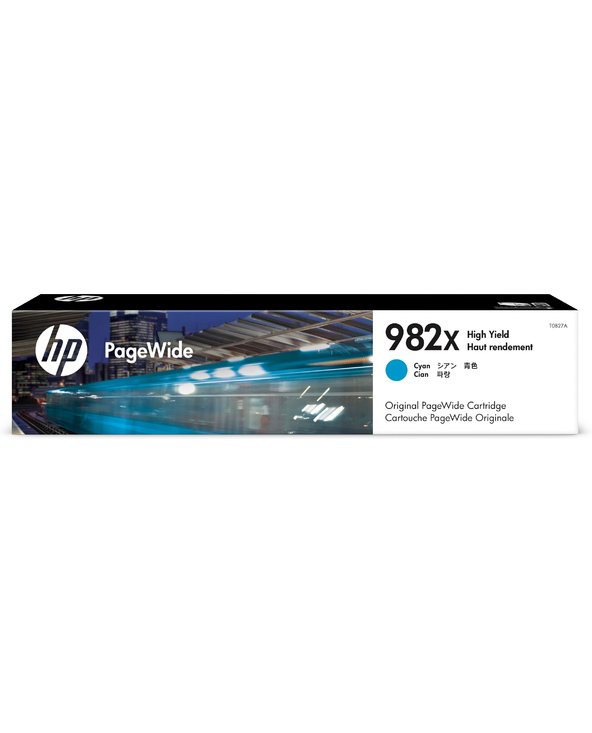 HP Cartouche d’encre cyan PageWide 982X grande capacité authentique