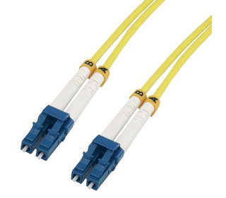 MCL 10m LC/LC OS2 câble de fibre optique Bleu, Blanc, Jaune