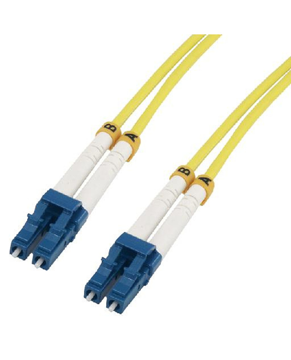 MCL 10m LC/LC OS2 câble de fibre optique Bleu, Blanc, Jaune