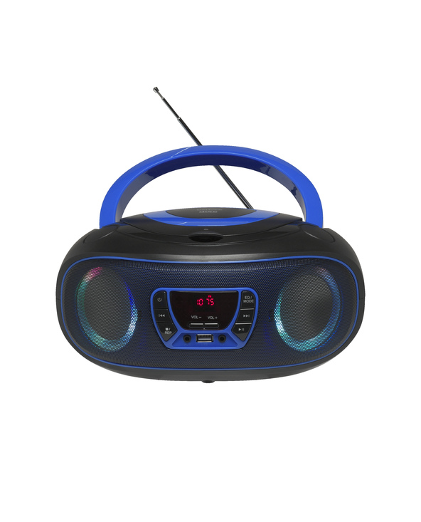 Denver TCL-212BT BLUE Lecteur de CD Lecteur CD portable Noir, Bleu