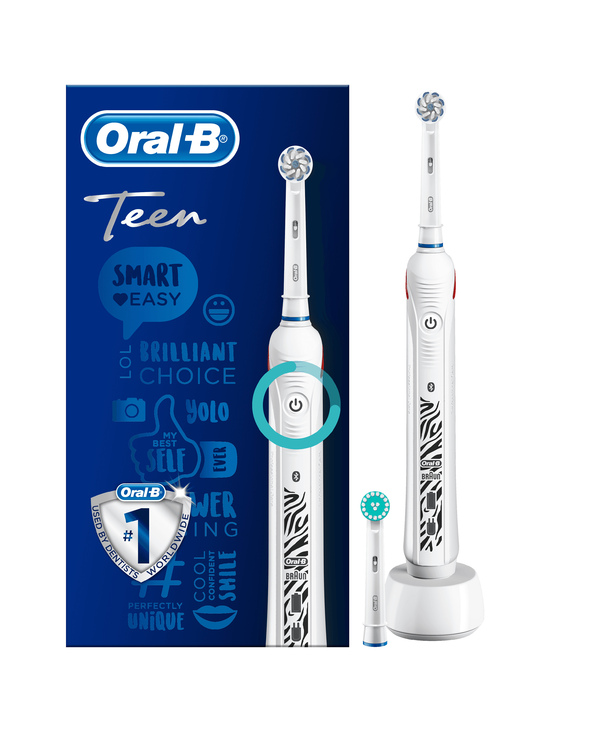 Oral-B Teen Adolescents Brosse à dents rotative oscillante Blanc