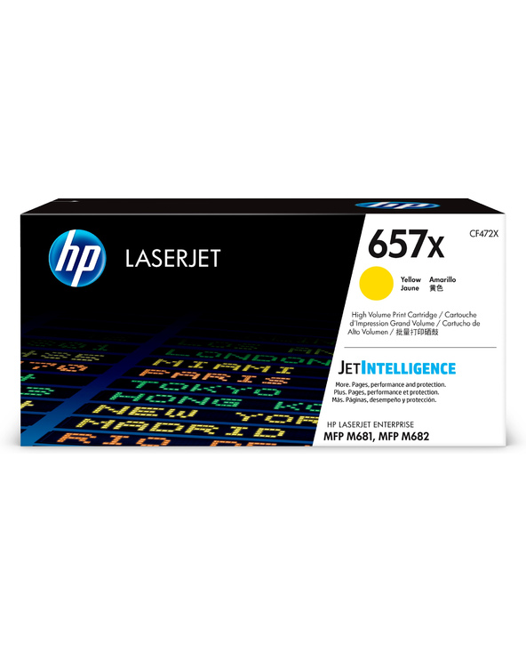 HP Cartouche de toner jaune 657X LaserJet grande capacité authentique
