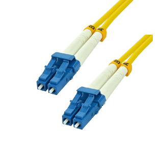 MCL FOS2/LCLC-1M câble de fibre optique LC OS2 Jaune