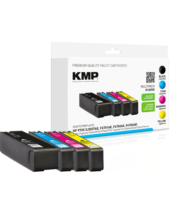 KMP 1752,4005 Cartouche de toner 4 pièce(s) Compatible Noir, Cyan, Magenta, Jaune