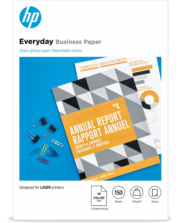 HP Papier Everyday Business, brillant, 120 g/m2, A4 (210 x 297 mm), 150 feuilles