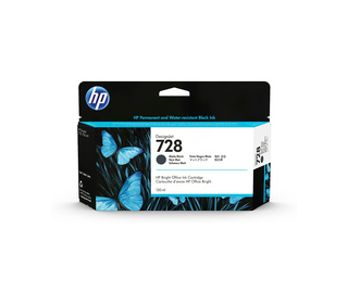 HP 728 130-ml Matte Black DesignJet Ink Cartridge cartouche d'encre 1 pièce(s) Original Rendement standard Noir mat