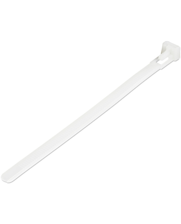 StarTech.com Colliers de Serrage Réutilisables 15 cm Blancs - Largeur 7 mm - Diam. faisceau 35 mm - Résistance traction 22 kg - 