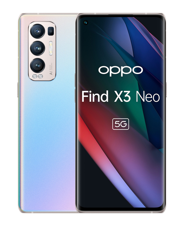 OPPO Find X3 Neo 6.55" 256 Go Argent