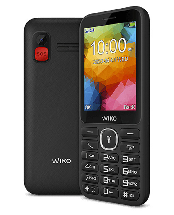 Wiko F200 7,11 cm (2.8") 96 g Noir Téléphone numérique
