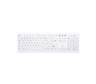 CHERRY AK-C8100F-UVS-W/FR clavier USB AZERTY Français Blanc