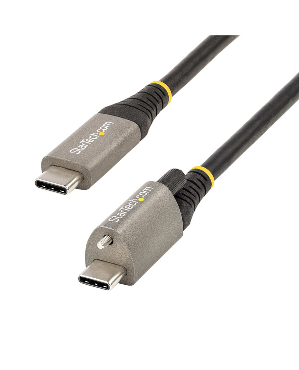 StarTech.com Câble USB C 10Gbps 1m à Verouillage par Vis Supérieure - Câble USB 3.1/3.2 Gen 2 Type-C - 100W/5A Power Delivery, D