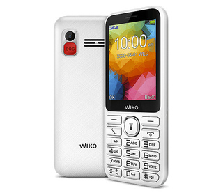 Wiko F200 7,11 cm (2.8") 96 g Blanc Téléphone numérique